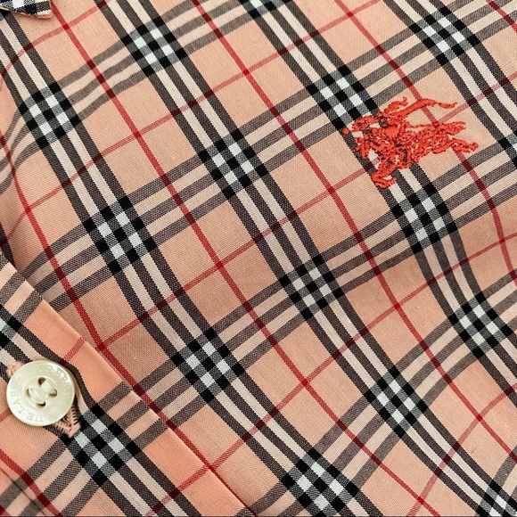 Burberry pink check blouse - Picture 7 of 12